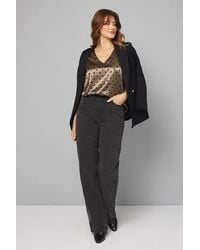 Wallis - Satin Spot Cami Top - Lyst