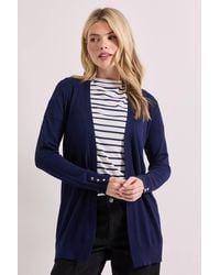 Dorothy Perkins - Longline Button Cuff Cardigan - Lyst