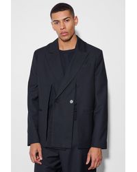 BoohooMAN - Split Hem Oversized Suit Jacket - Lyst