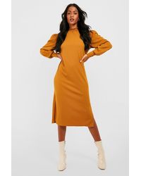 High Neck Long Sleeve Midi Dresses for Women - Up to 78% off | Lyst