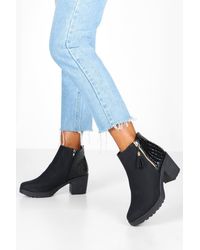 boohoo chunky chelsea boots