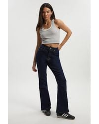 Boohoo - Comfort Stretch High Waist Flared Jean - Lyst