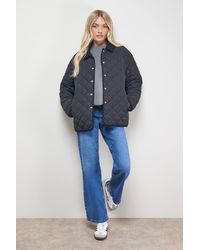 Oasis - Padded Cord Collar Jacket - Lyst