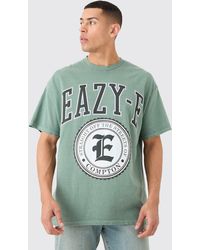 Boohoo - Oversized Easy E Wash License T-shirt - Lyst