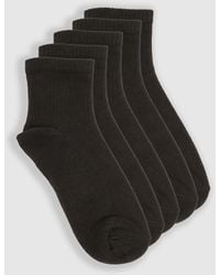 Boohoo - Plain 5 Pack Ankle Sport Socks - Lyst