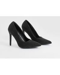 Boohoo - Wide Fit High Stiletto Court Shoes - Lyst