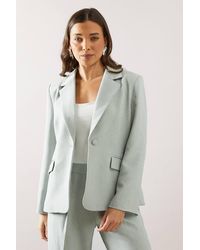 Wallis - Petite Relaxed Crossed Back Detail Jacket - Lyst