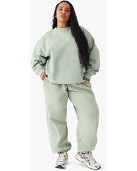 Boohoo - Plus Dsgn Studio Embroidered Cuffed Oversized Jogger - Lyst