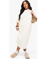 Boohoo - Plus Oversized Midi T-Shirt Dress - Lyst