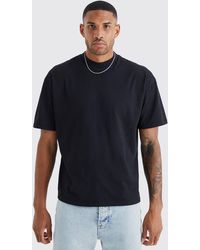 BoohooMAN - Tall Oversized Extended Neck Heavy T-shirt - Lyst