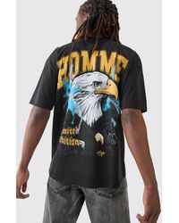 BoohooMAN - Oversized Homme Eagle Graphic T-shirt - Lyst