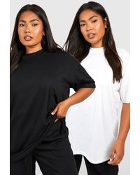 Boohoo - Basics Plus 2 Pack Oversized T-Shirt - Lyst