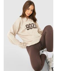 Boohoo - Beverly Hills Oversized Sweater - Lyst