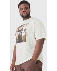 BoohooMAN - Tall Homme Dobermann Printed Graphic Oversized T-shirt - Lyst