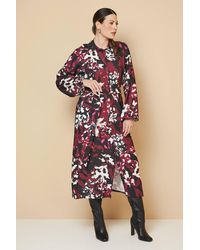 Wallis - Floral Mix Print D Ring Shirt Dress - Lyst