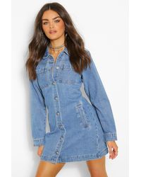 slouch denim dress