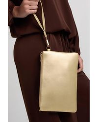 Boohoo - Basic Zip Top Clutch Bag - Lyst