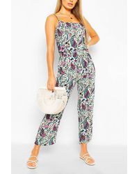 floral print cami wrap strappy jumpsuit