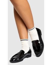 Boohoo - Ruched Detail Loafers - Lyst