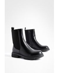 Boohoo - Super Chunky Cleated Sole Ankle Boots - Lyst