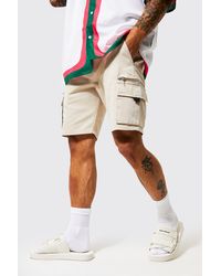 boohooman cargo shorts