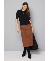 Wallis - Statement Button Knitted Top - Lyst
