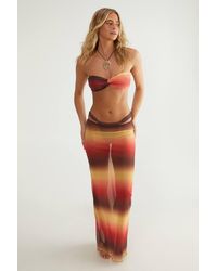 Nasty Gal - Ombre Twist Bandeau Bikini And Maxi Skirt 3Pc Set - Lyst