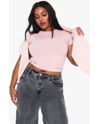 Boohoo - Plus Basics Fitted Top - Lyst