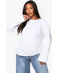 Boohoo - Plus Cinched Waist Cotton Top - Lyst