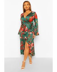 Green Wrap Dresses for Women - Up to 80 ...