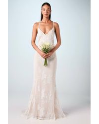 Coast - V Neck Embellished Mesh Cami Maxi Wedding Dress - Lyst