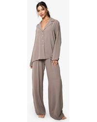 Boohoo - Woven Oversized Shirt & Drawstring Trouser Co-Ord - Lyst