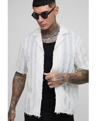 BoohooMAN - Tall lockeres gestreiftes Hemd - Lyst