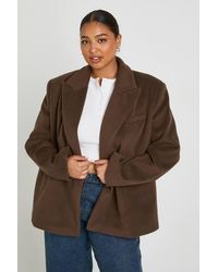 Boohoo - Plus Single Breasted Oversized Blazer - Lyst