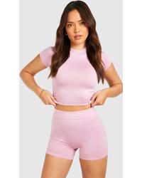 Boohoo - Supersoft Premium Seamless Cycling Short - Lyst