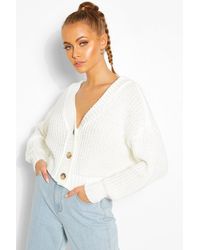 white cropped cardigan uk