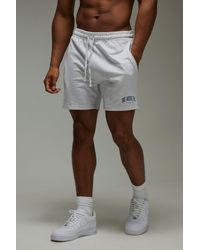 BoohooMAN - Lockere Man Active 5-in-1 Shorts mit One More Rep Print - Lyst