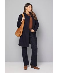 Wallis - Stand Up Collar Coat - Lyst