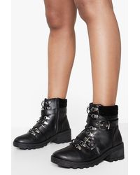 boohoo black ankle boots