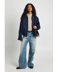 Boohoo - Zip Up Trench Jacket - Lyst