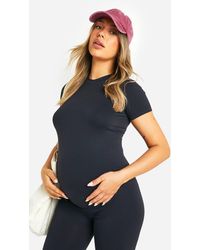 Boohoo - Maternity Soft Touch Basic T-Shirt - Lyst