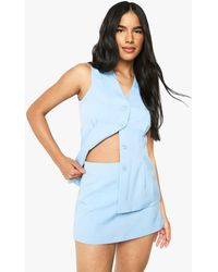 Boohoo - Tailored Mini Skort - Lyst