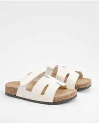 Boohoo - Cut Out Strap Detail Sliders - Lyst