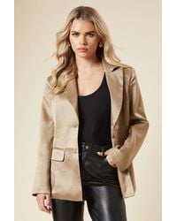 Wallis - Petite Sequin Button Through Jacket - Lyst