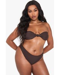 Boohoo - Plus Swimwear Essentials Bandeau Bikini Top - Lyst