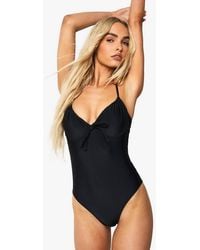 Boohoo - Swimwear Essentials Fuller Bust Underwired Swimsuit - Lyst