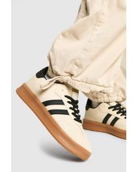Boohoo - Contrast Stripe Gum Sole Sneakers - Lyst