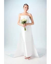 Coast - Twill Column Bandeau Wedding Dress - Lyst