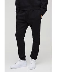 BoohooMAN - 330gsm Slim-Fit BM Signature Jogginghose - Lyst