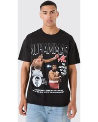 BoohooMAN - Oversized Muhammad Ali License T-shirt - Lyst